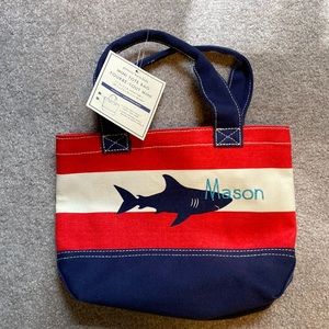 Pottery Barn Kids Mini Tote - embroidered Mason
